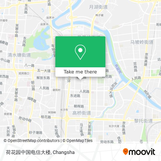 荷花园中国电信大楼 map