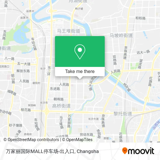 万家丽国际MALL停车场-出入口 map