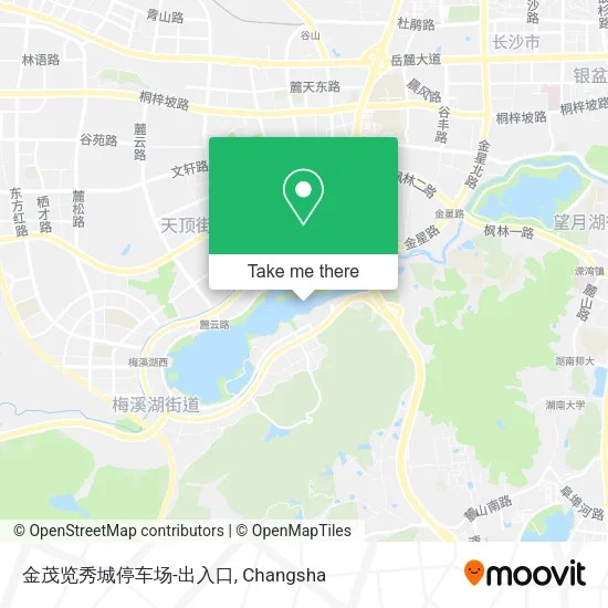 金茂览秀城停车场-出入口 map