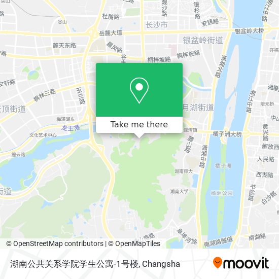 湖南公共关系学院学生公寓-1号楼 map