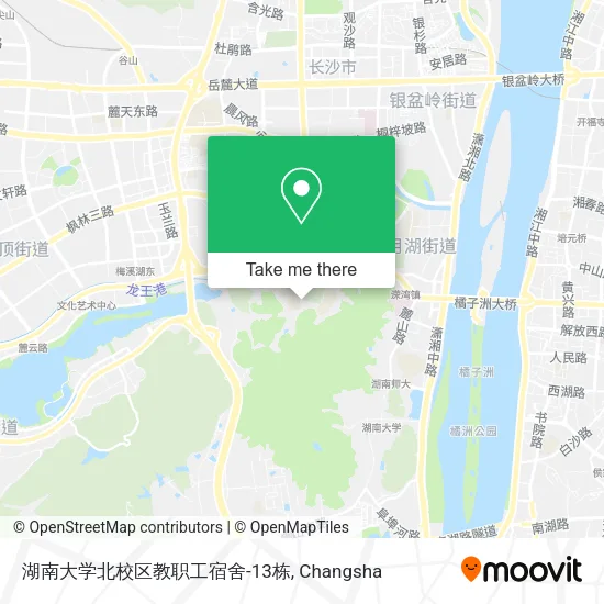 湖南大学北校区教职工宿舍-13栋 map