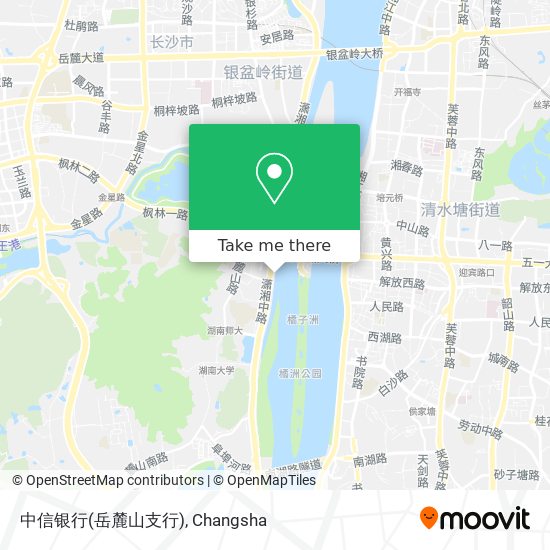 中信银行(岳麓山支行) map