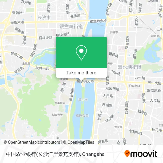 中国农业银行(长沙江岸景苑支行) map
