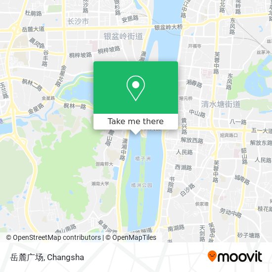 岳麓广场 map