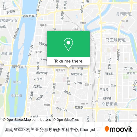 湖南省军区机关医院-糖尿病多学科中心 map