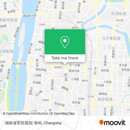 湖南省军区医院-骨科 map
