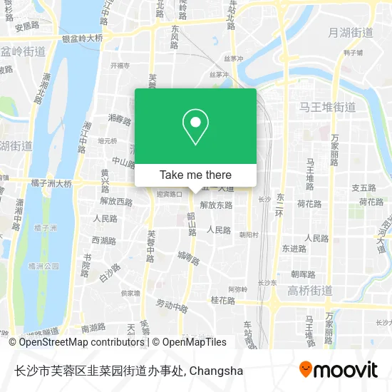 长沙市芙蓉区韭菜园街道办事处 map