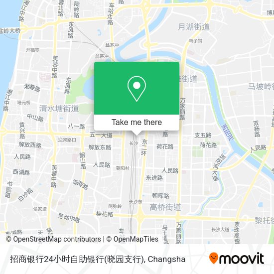 招商银行24小时自助银行(晓园支行) map