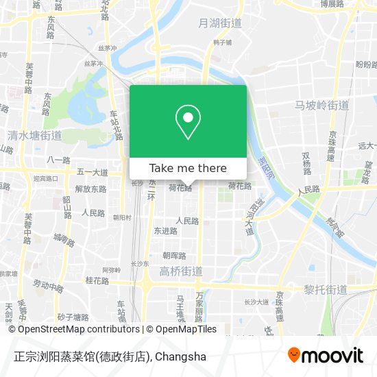正宗浏阳蒸菜馆(德政街店) map