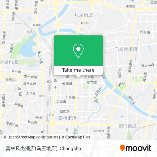 莫林风尚酒店(马王堆店) map