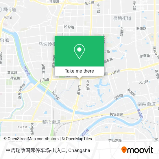 中房瑞致国际停车场-出入口 map