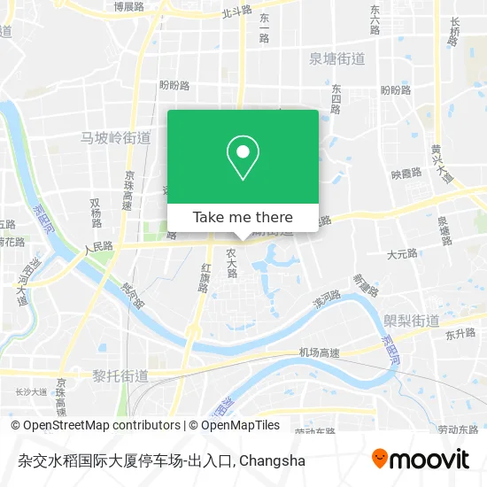 杂交水稻国际大厦停车场-出入口 map