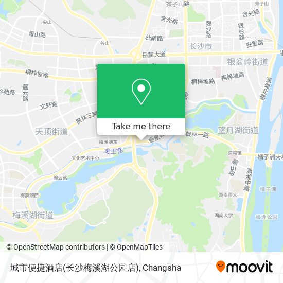 城市便捷酒店(长沙梅溪湖公园店) map