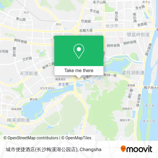 城市便捷酒店(长沙梅溪湖公园店) map