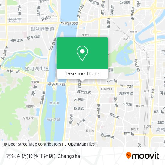 万达百货(长沙开福店) map