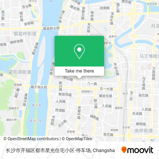 长沙市开福区都市星光住宅小区-停车场 map