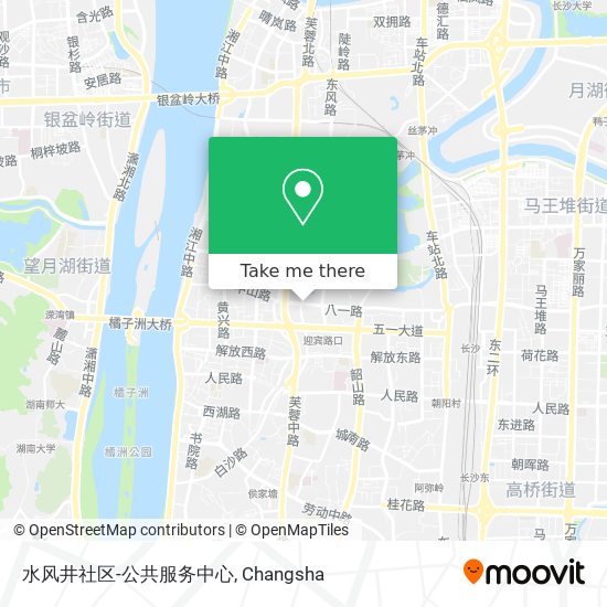 水风井社区-公共服务中心 map