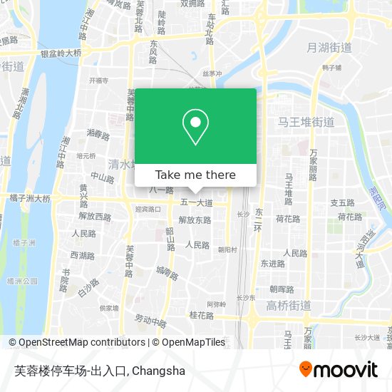 芙蓉楼停车场-出入口 map