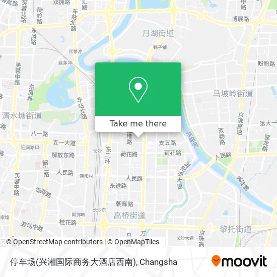 停车场(兴湘国际商务大酒店西南) map