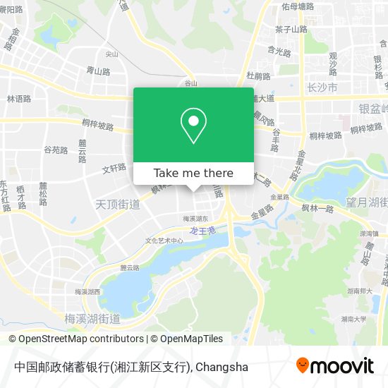 中国邮政储蓄银行(湘江新区支行) map