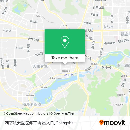 湖南航天医院停车场-出入口 map