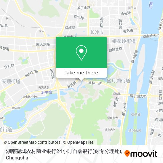 湖南望城农村商业银行24小时自助银行(财专分理处) map