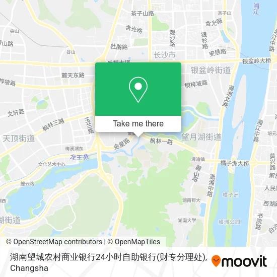 湖南望城农村商业银行24小时自助银行(财专分理处) map