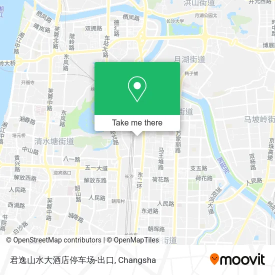 君逸山水大酒店停车场-出口 map