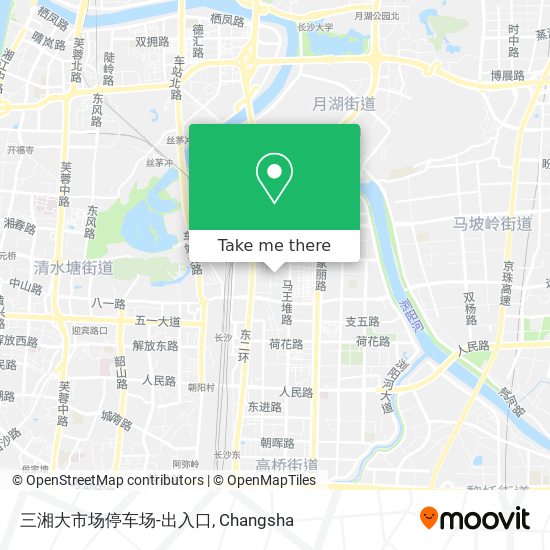 三湘大市场停车场-出入口 map