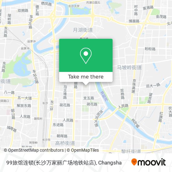 99旅馆连锁(长沙万家丽广场地铁站店) map