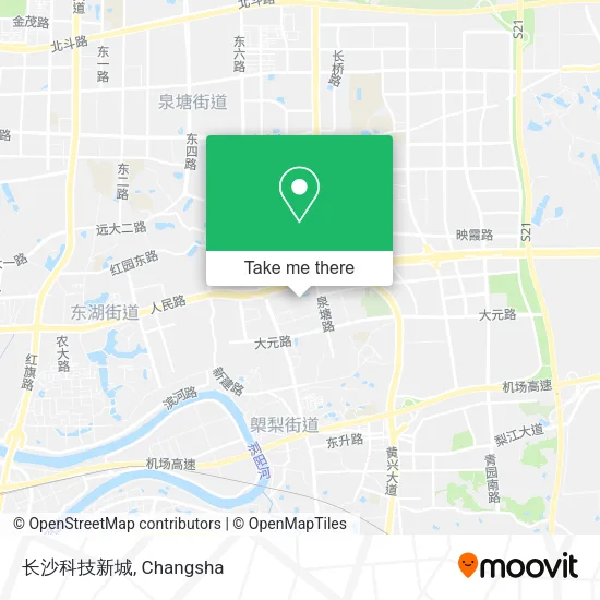 长沙科技新城 map