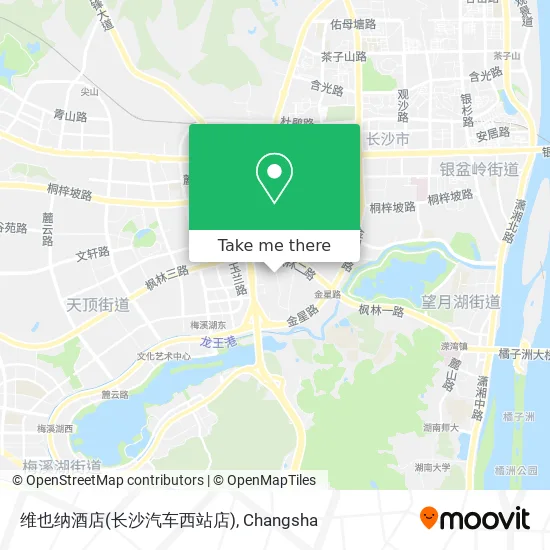 维也纳酒店(长沙汽车西站店) map