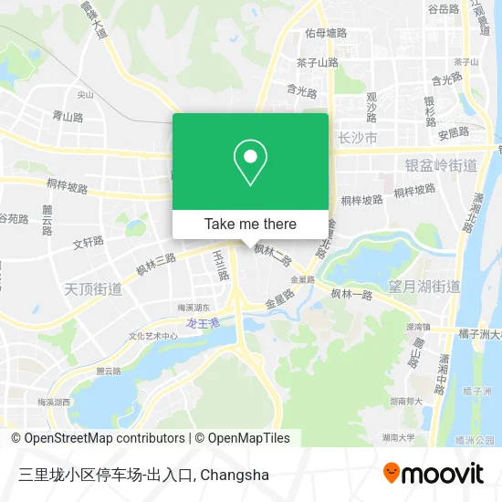 三里垅小区停车场-出入口 map
