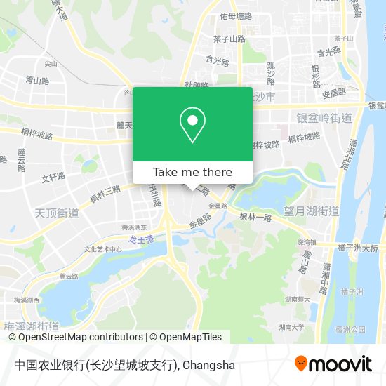 中国农业银行(长沙望城坡支行) map