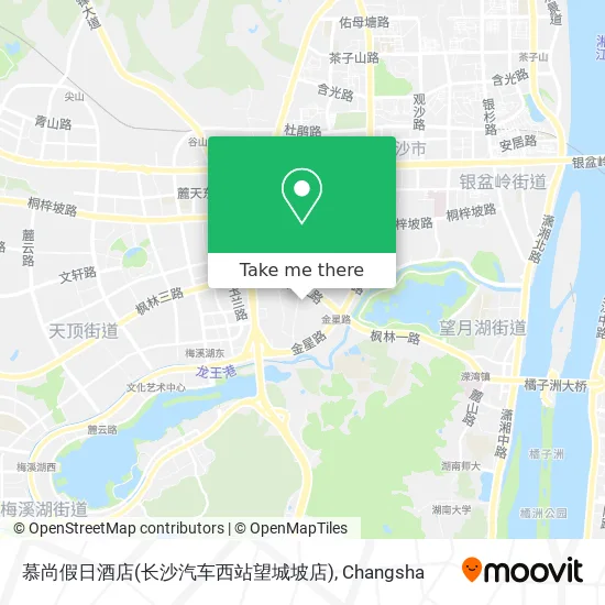慕尚假日酒店(长沙汽车西站望城坡店) map