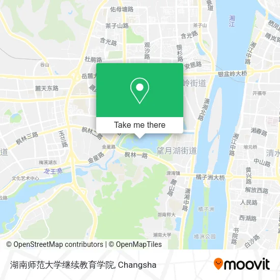湖南师范大学继续教育学院 map