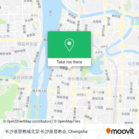 长沙基督教城北堂-长沙基督教会 map