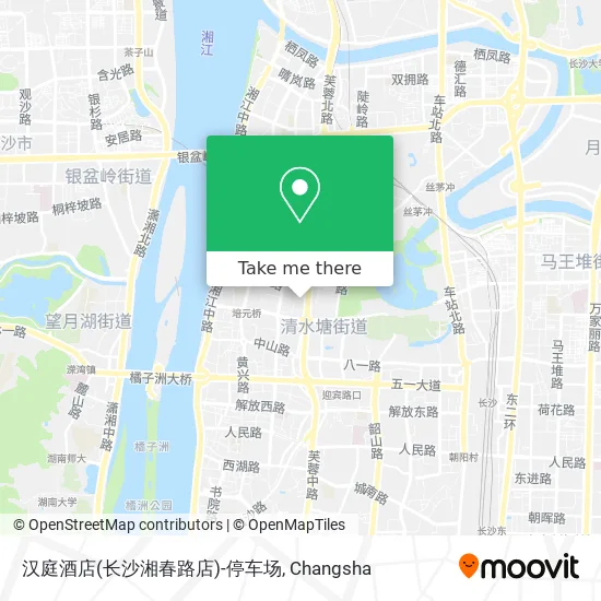 汉庭酒店(长沙湘春路店)-停车场 map