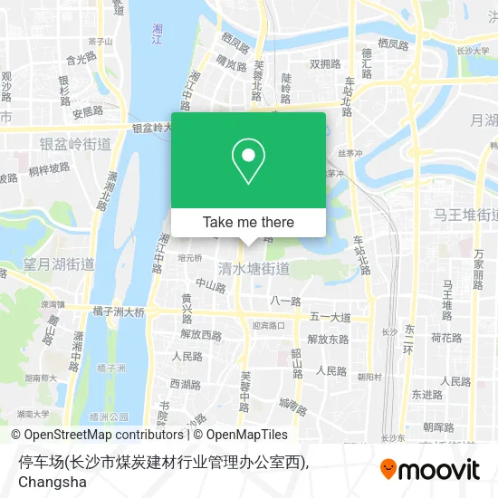 停车场(长沙市煤炭建材行业管理办公室西) map