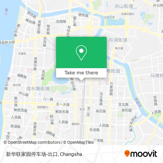 新华联家园停车场-出口 map