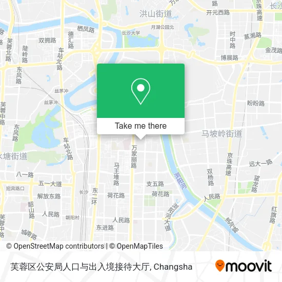 芙蓉区公安局人口与出入境接待大厅 map