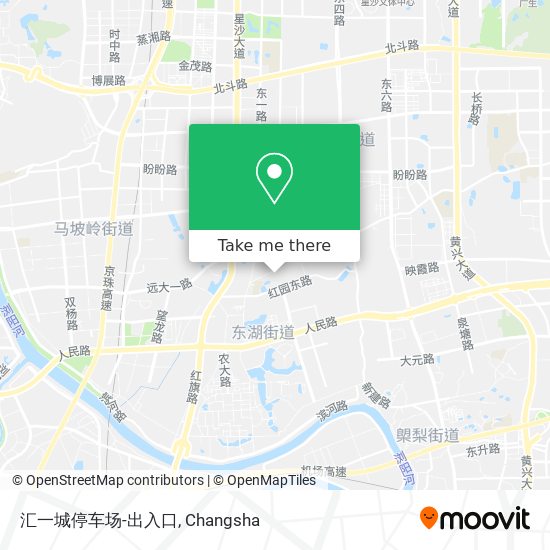 汇一城停车场-出入口 map