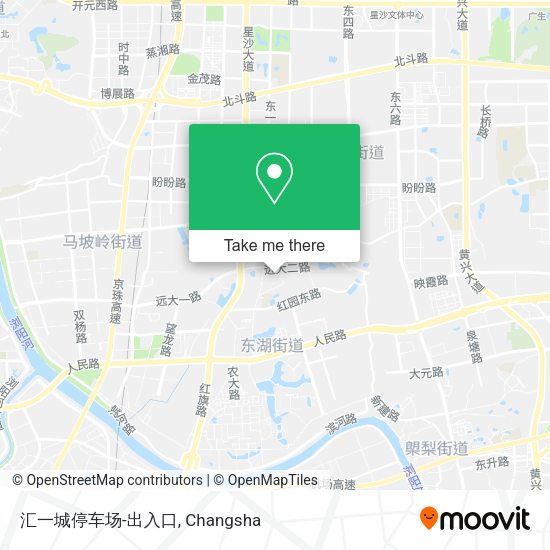 汇一城停车场-出入口 map