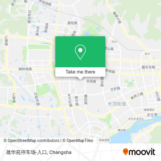 晟华苑停车场-入口 map