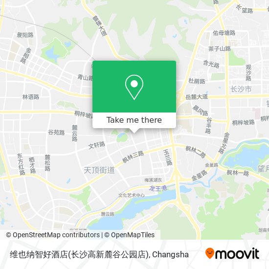 维也纳智好酒店(长沙高新麓谷公园店) map