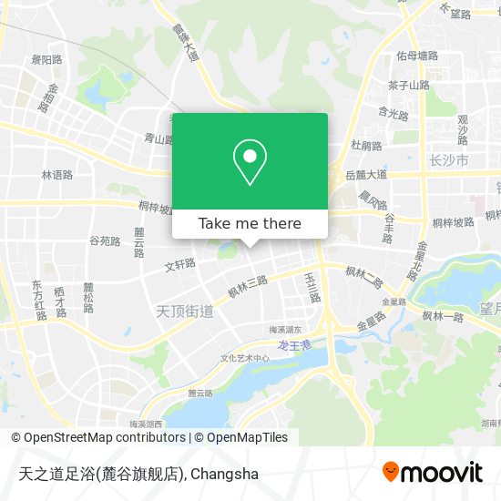 天之道足浴(麓谷旗舰店) map