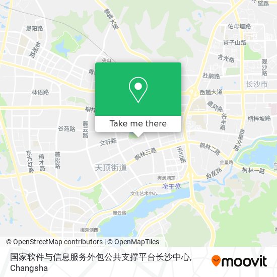 国家软件与信息服务外包公共支撑平台长沙中心 map