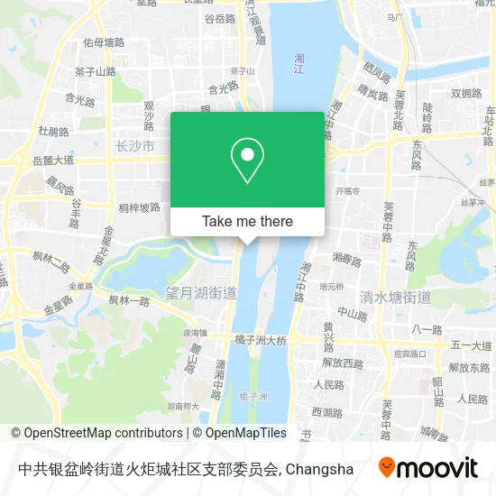 中共银盆岭街道火炬城社区支部委员会 map