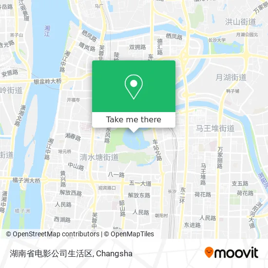 湖南省电影公司生活区 map