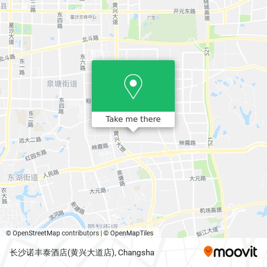 长沙诺丰泰酒店(黄兴大道店) map